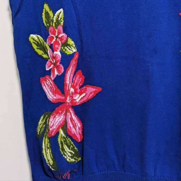Tommy Hilfiger Floral Sweater Woman's M - Picture 2 of 5